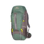 High Sierra Pathway 60L Top Load Internal Frame Backpack Pack ; High-Performance Pack for Backpacking, Hiking, Camping, with Rain Fly, Pine/Slate/Chartreuse