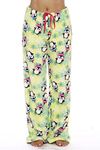 Just Love Women's Plush Pajama Pants - Petite to Plus Size Pajamas, Snowy Penguin, XL Plus