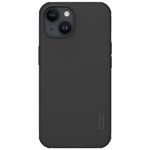 Nillkin Case for Apple iPhone 15 (6.1" Inch) Super Frosted Shield Pro Hard Back Soft Border (PC + TPU) Shock Absorb Cover Raised Bezel Camera Protect PC Without Logo Cut Black Color