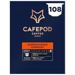 CafePod Coffee Pods Compatible With Nespresso Supercharger Espresso 108 Aluminium Capsules