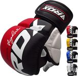 RDX MMA Sparing gloves, mma gloves men, combat gloves for martial arts, muay thai gloves, MMA, kickboxing gloves, Ventilated open palm for MMA grappling, Karate mitt, Adult