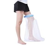 FIRSTAR Adult Lower Leg Cast Cover for Shower Waterproof Shower Bandage and Cast Protector for Shower and Bath Watertight Protection to Broken Leg Foot Knee Ankle Wound and Burns (25"16.5"7.4")