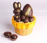 Vegan 230 GM Chocolate Easter Eggs and Bunny Gift Basket I GIft For Easter | Easter Eggs | Easter Dark Chocolates