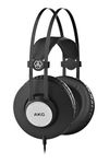 AKG K72 High Performance Closed-Back Over Ear Monitoring Headphones - Professional Drivers, Lightweight Design, 2.5m Cable, Self-Adjusting Headband- For Recording, Monitoring, Mixing and more - Black