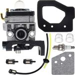 ZAMDOE Carburetor for Honda GX25 GX25N GX25NT FG110 FG110K1 Small Engine Rototiller Trimmer Brushcutter 16100-Z0H-053 16100-Z0H-825 Carburetor with 17211-Z0H-800 Air filter