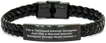 CUCOLUS Hot Interior Designer Gifts for Christmas - Braided Leather Bracelet from a Tattooed Interior Designer