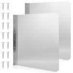 Therwen 2 Pcs Stainless Steel Side Splash Guard for Sink 20 x 20 Inch Wall Mount Guard with Screws Commercial Restaurant Hand Sink and Compartment Prep Sink Kitchen Sink Splash Protector Supply