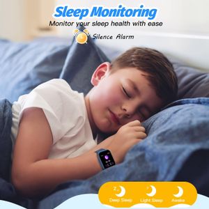 Kids Smart Watch for Boys – Waterproof Fitness Tracker, 1.5” DIY Face, Heart Rate, 19 Sport Modes, Blue