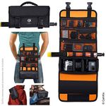 CAMKIX Roll-Out Bag with Belt/Shoulder Strap Compatible with GoPro Hero/DJI Osmo Action and Other Cameras