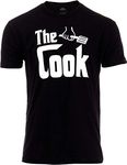 The Cook | Funny Chef Kitchen Worker Cooking Waiter Waitress Restaurant T-Shirt for Men Women Dad Grandpa-(Adult,3XL) Black