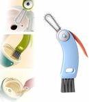 4 in 1 Cup Lid Cleaning Brush,Crevice Cleaning Brush Set for Baby Bottle Gap Tight Spaces Cup,4 in 1 Bottle Cleaning Brush Set Multifunctional Cleaning Brush Portable Cup Lid Cleaner(Blue)