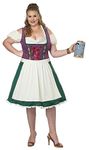 California Costumes womens Bavarian Beer Maid Adult Costume, Purple/Green, Large