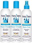 Fairy Tales Tangle Tamer Detangling Shampoo and Conditioner for Kids plus Detangling Spray - Ultra Moisturizing and Anti Frizz Protection - Paraben Free, Sulfate Free - 12 Oz Each Bottle - 3 pack