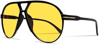 GUVIVI Retro Aviator Sunglasses for