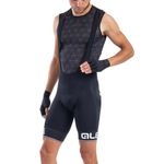 Alé Cycling Men's Solid Corsa Bib Shorts, Black/White, L