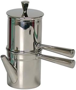 Ilsa Cafetière napolitaine, Acier Inoxydable, Argent, 6 Tasses