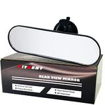 KITBEST Rear View Mirror for Driving Test, Rear View Mirror, Car Mirror for Instructor Examiner Learner Driver and Driving Test & Lesson Adhesive Interior Suction Cup Rearview Mirror (220 x 64mm)