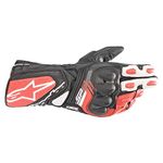 Alpinestars SP-8 V3 Men's Street Motorcycle Gloves - Black/White/Bright Red/Large
