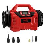 Mellif Tire Inflator Air Compressor Compatible with Milwaukee 18V Battery(Tool Only), Cordless Dual Function Inflator 160PSI Portable Air Pump with Digital Gauge for car Tires, Ball, Air Mattresses