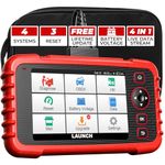 LAUNCH OBD2 Scanner CRP123X V2.0 2024 Version. ABS SRS Engine Transmission Car DiagnosticTool, 7 Service Functions, Lifetime Free Update, Battery Test