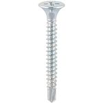 TIMCO BZP PH2 Philips Self-Drilling Drywall Screws - 4.8 x 100 - Zinc - Box of 500