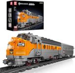 Mould King 12018 Train Building Block Model, MOC Building Set to Build, Gift Toy for Kids Age 8+/Adult Collections Enthusiasts, RC Control Train with Rail and Motors (1541 Pieces)