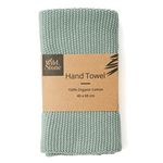 Wild & Stone | Organic Cotton Hand Towel Kitchen Towel | Perfect For Around The Home | Eco Hand Towels (Moss Green)