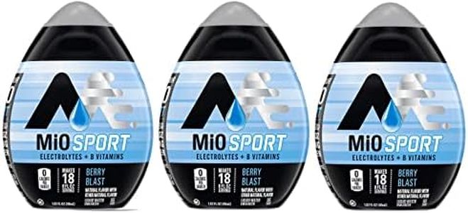 MiO Sport Liquid Flavor Enhancer with Electrolytes and B Vitamins - 3 pack brought by Southwind Enterprises (Berry Blast)