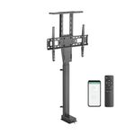 Flex Mount Universal Large Motorized TV Lift Stand Powered by TUYA | LP66E-46ML | Fit Screen Size:37"-80" | TV Stand | TV Mount