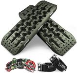 X-BULL New Recovery Traction Tracks Tire Ladder for Sand Snow Mud 4WD(Olive)