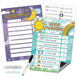 JJPRO Daily Routine Chart for Kids-Bedtime Checklist Toddlers,Morning Routine Chart for Kids,Magnetic Schedule Chart at Home,Dry Erase Routine Chart