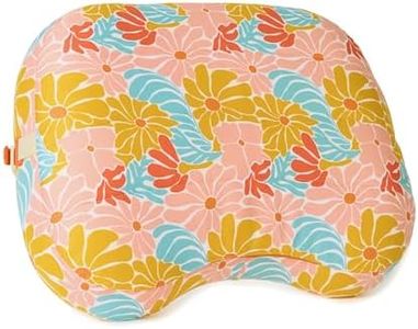 Ballast Beach Pillow – Comfy, Durable & Compact, Stays Put on Windy Beaches with Patented Sand Pouch, Inflatable Pillow for Beaches, Pools, Camping, Festivals and Travel (Retro Floral)