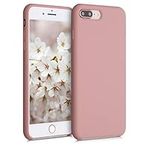 kwmobile Case Compatible with Apple iPhone 7 Plus/iPhone 8 Plus Case - TPU Silicone Phone Cover with Soft Finish - Winter Rose