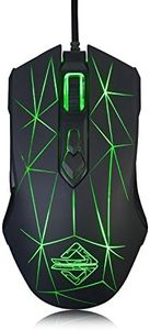 FIRSTBLOOD ONLY GAME. AJ52 Watcher RGB Gaming Mouse, Programmable 7 Buttons, Ergonomic LED Backlit USB Gamer Mice Computer Laptop PC, for Windows Mac OS Linux, Star Black