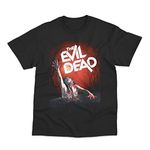 Retro The Evil Dead Inspired Movie Poster Direct to Garment Printed T-Shirt (L) Black