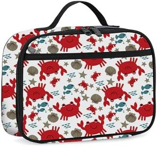 rickyh style Lunch Box with Padded Liner, Spacious Insulated Lunch Bag Durable Thermal Lunch Cooler Pack with Strap for Men Women Boys Girls Adults School Sports Beach Picnic Work Camp,2 Pocket