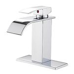 GGStudy Single-Handle Bathroom Facet One Hole Sink Faucet Chrome Lavatory Faucets Basin Mixer Tap