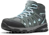 NORTIV 8 Womens Waterproof Hiking Boots Low Top Lightweight Outdoor Trekking Camping Trail Hiking Boots Size 7 M US SNHB211W, Grey/Blue