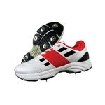 Gray-Nicolls GN5 Velocity 2.0 Cricket Spike Shoes for Men's Color White Size 9