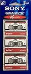 Sony 3MC-60B Microcassette - 3 Pack