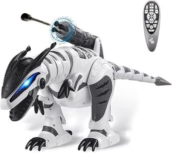 Qutumill Remote Control Dinosaur Robot RC Interactive Electronic Pet Dinosaur Programmable Robotic Dino T-rex Toys with Fight Mode Walking Singing Dancing