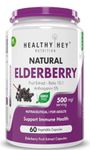 HealthyHey Nutrition Natural Elderberry Fruit Extract,60 vegetable capsules