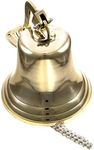 11" H Brass Ship Bell Polished Premium Nautical Boat's Bell Maritime - Jumbo Bells Rustic Vintage Home Decor Gifts