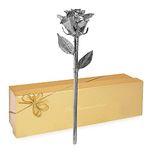 Forever Rose Real Platinum Rose, Genuine One of a Kind Rose Hand Dipped in Platinum Roses to Last a Lifetime