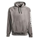 Timberland Men's Honcho Sport Pullover Hooded Sweatshirt, Dark Charcoal Heather/White, M UK