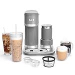 Mr. Coffee Hot 4-in-1 Latte Lux Ice Cream Coffee Maker with Built-in Milk Frother Single Serve 22 oz