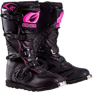O'Neal 0325-709 Womens New Logo Rider Boot (Black/Pink, Size 9)