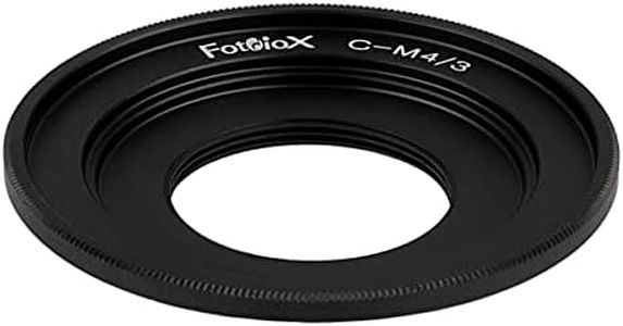 Fotodiox Lens Mount Adapter - C-Mount CCTV/Cine Lens to Micro Four Thirds (MFT, M4/3) Mount Mirrorless Camera Body