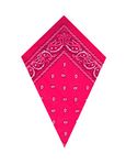 Neon Pink Paisley Bandana Head Scarf Headbands Handkerchief Cowboy Cotton Bib Party Face Covering Headwear For Motorcycling Mens Womens Unisex