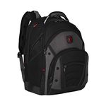 WENGER SYNERGY 16 Inch Laptop Backpack with Tablet Pocket, Padded compartment in Black/Grey (26 Litre)-blend of style & function, Swiss designed, 600635